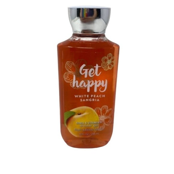 Bath & Body Works Get Happy White Peach Sangria 10 oz Shower Gel Signature Colle - Picture 1 of 5